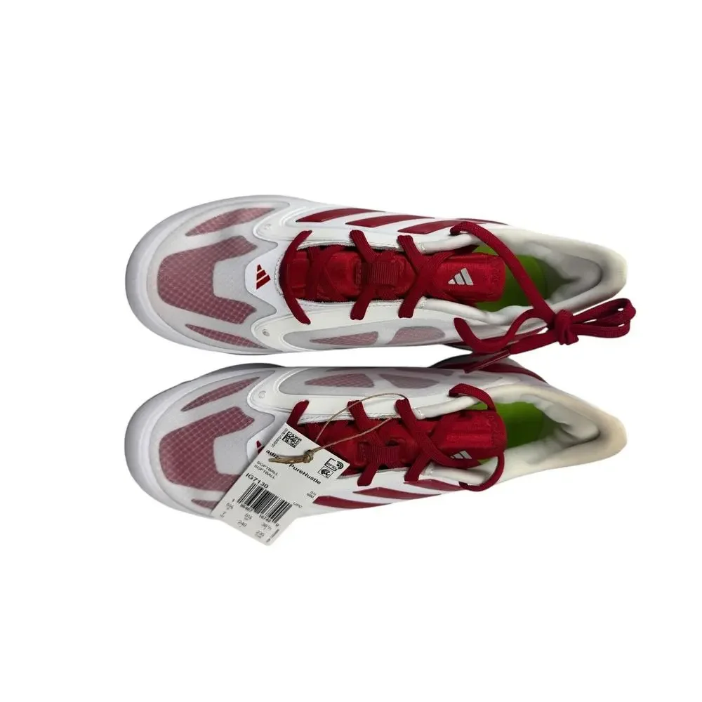 adidas‎ Women's Adizero Purehustle 3 Elite Sneaker, White/Team Power Red/Silver